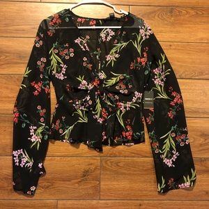 Forever 21 floral blouse